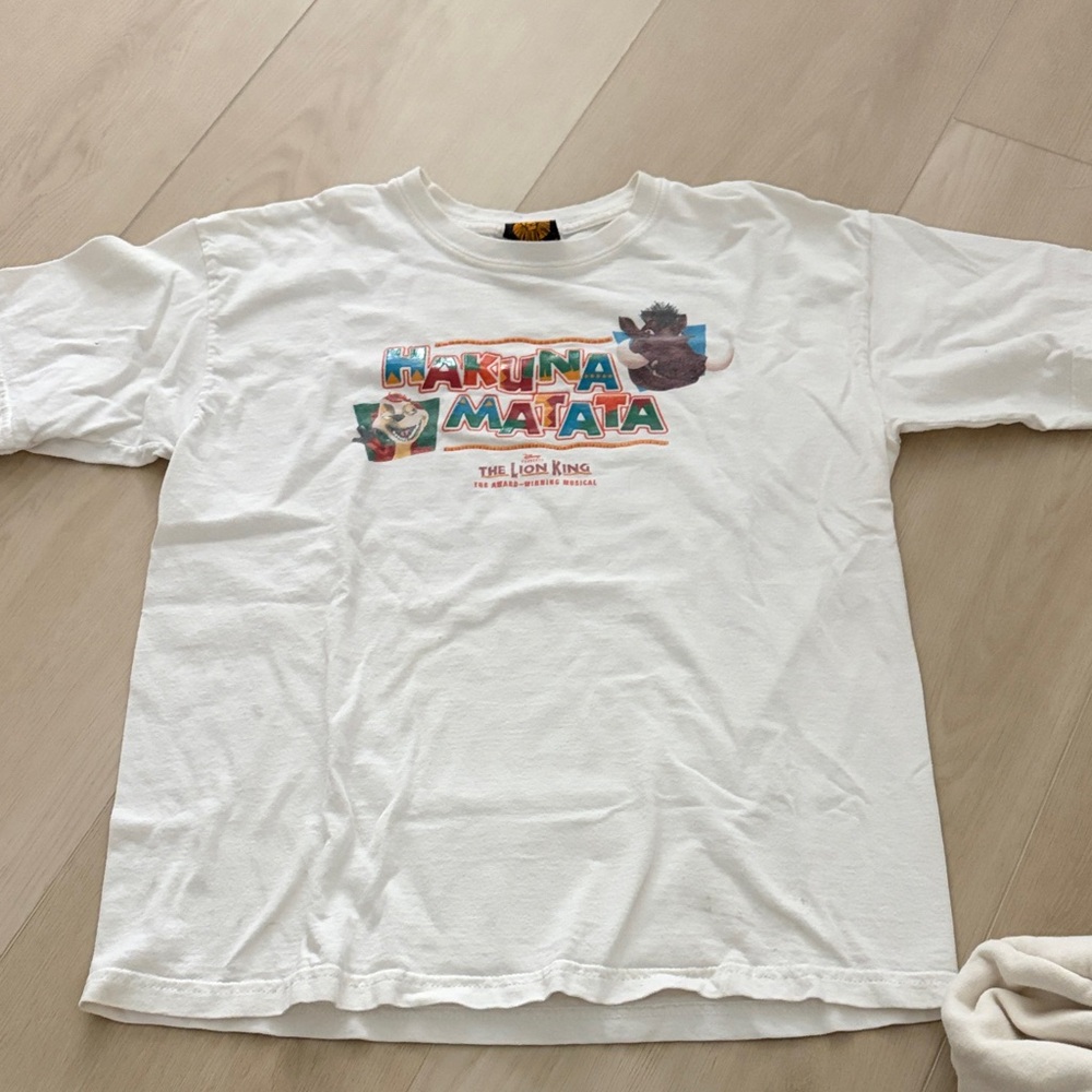 VINTAGE Original Broadway The Lion King T-Shirt Youth Large